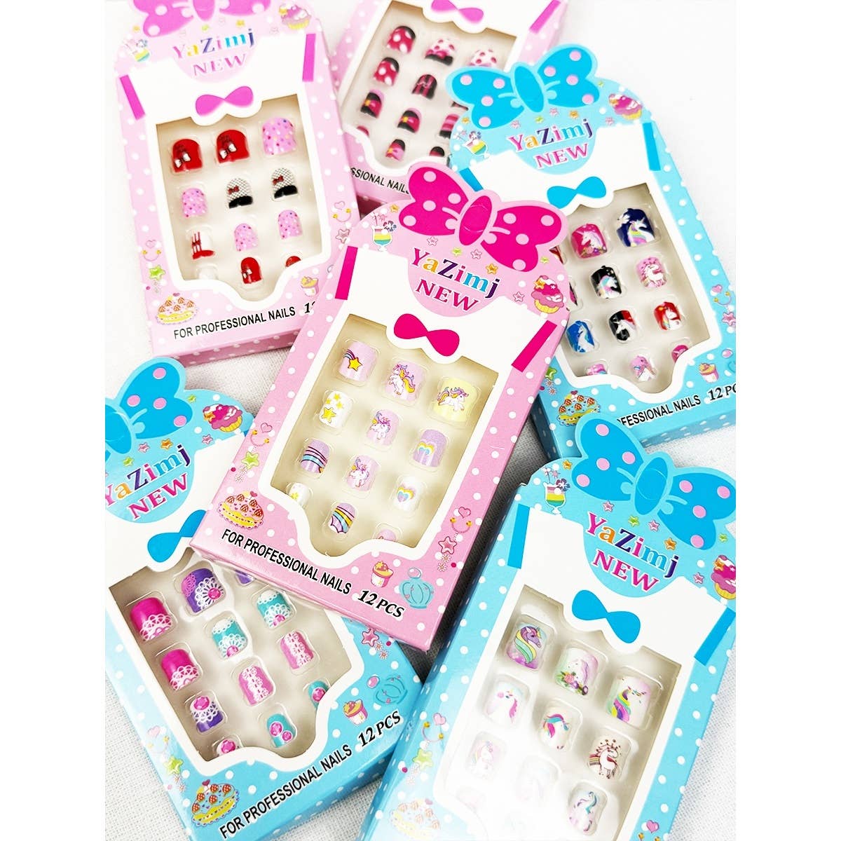 Adorable Press On Kids Nails Set