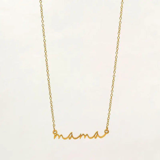 Mama script Necklace