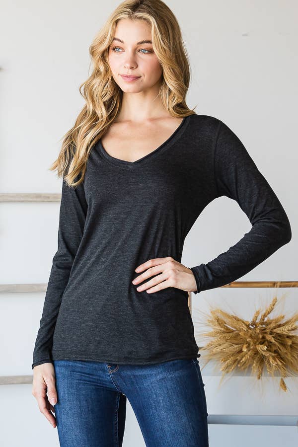 V114-1 RAW EDGE TEE