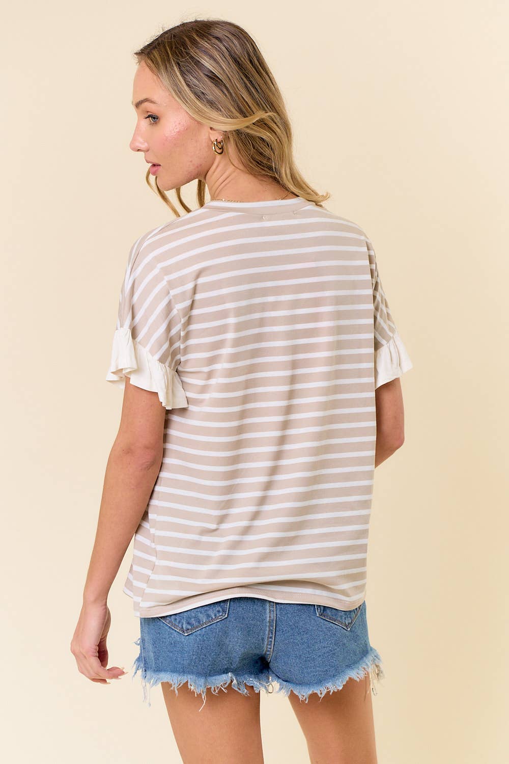 Showing my affection striped tee
