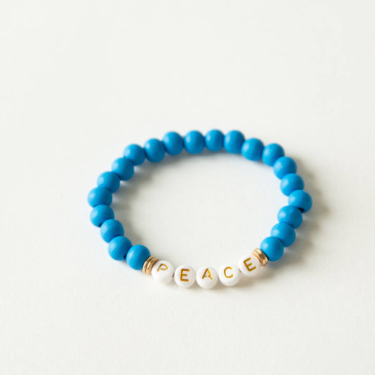 Beaded Bracelet - Peace