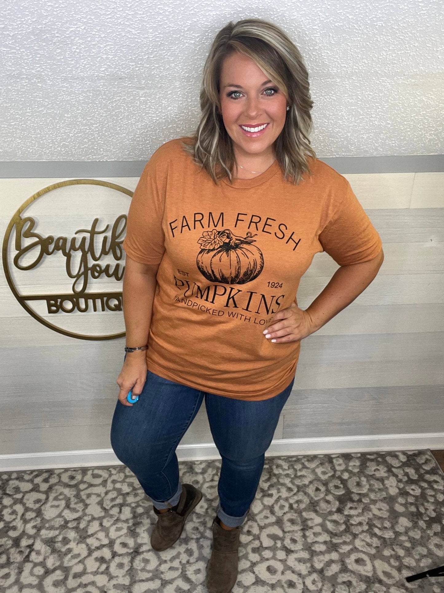 Pumpkin fall graphic tee