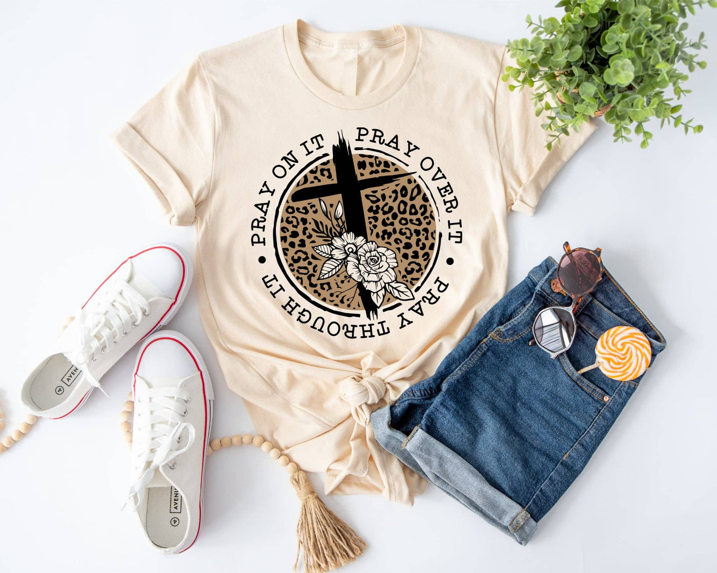 Pray on it faith graphic