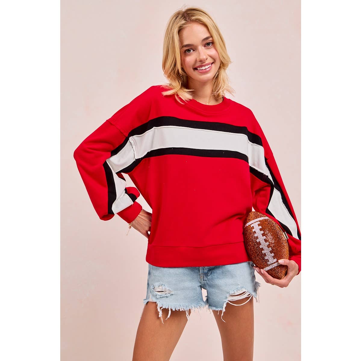 Gameday colorblock top