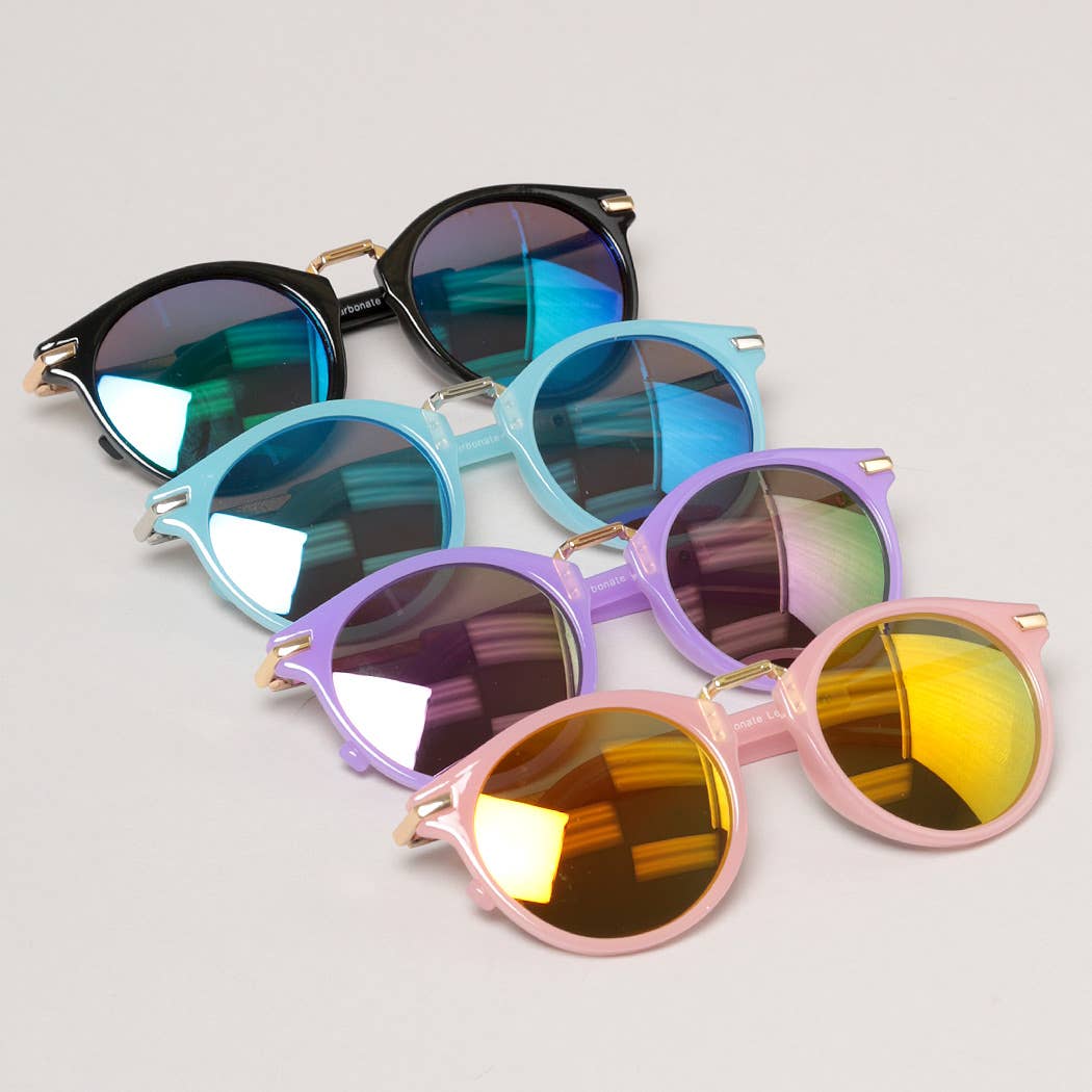 Kid's Round Color Tinted Sunglasses