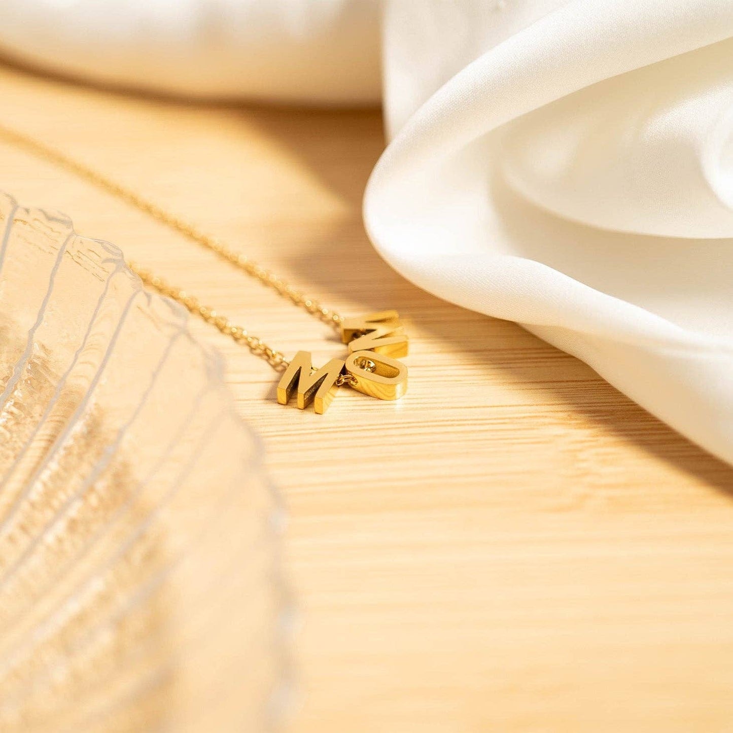 18K Gold Stainless Steel Mom Necklace