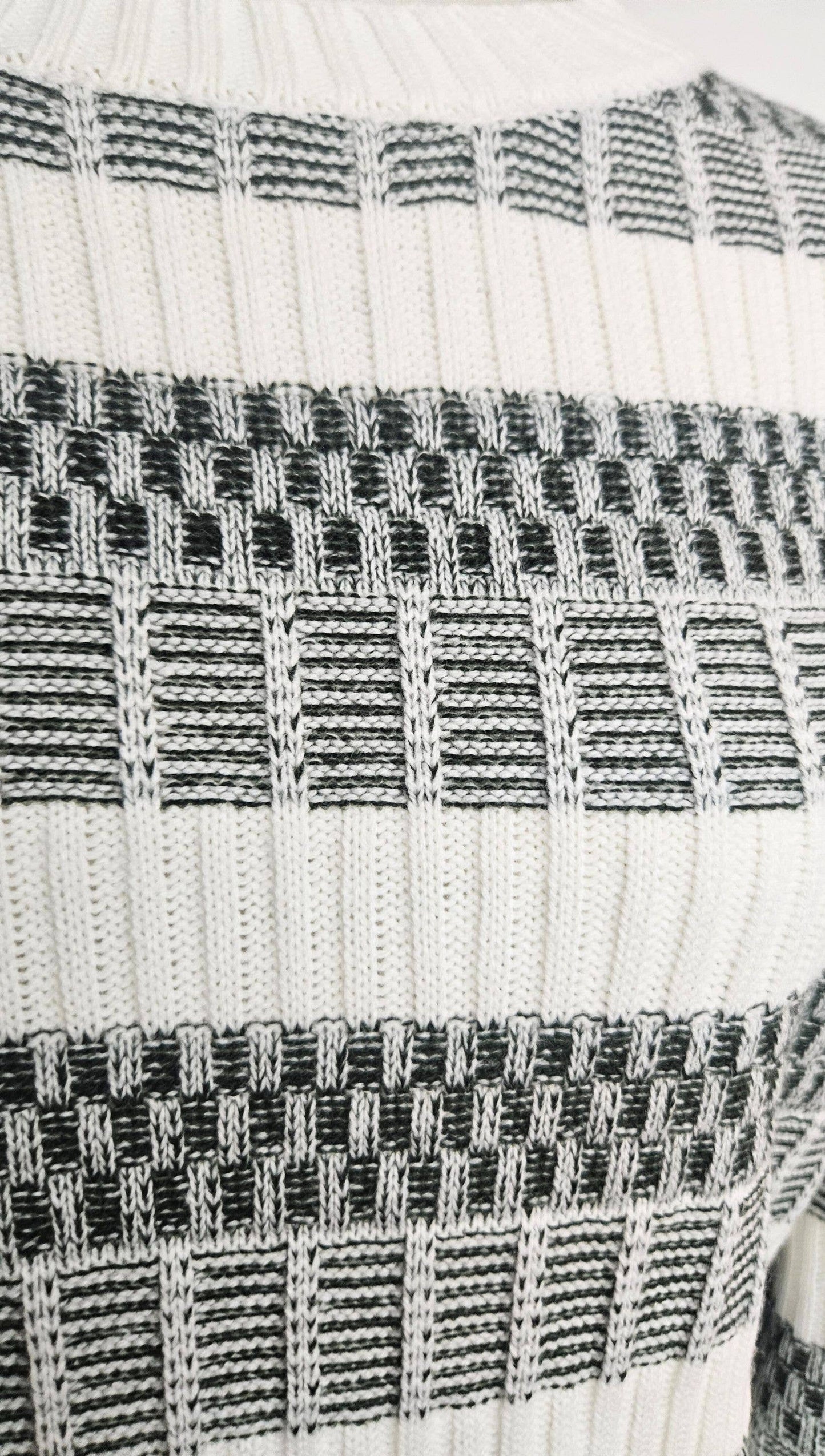 Olive striped sweater