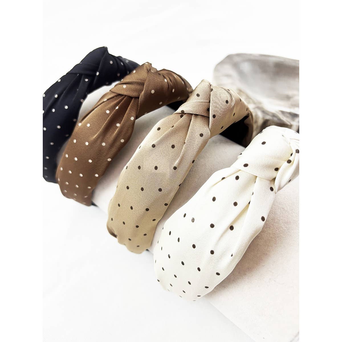 Polka Dot Knotted Headband
