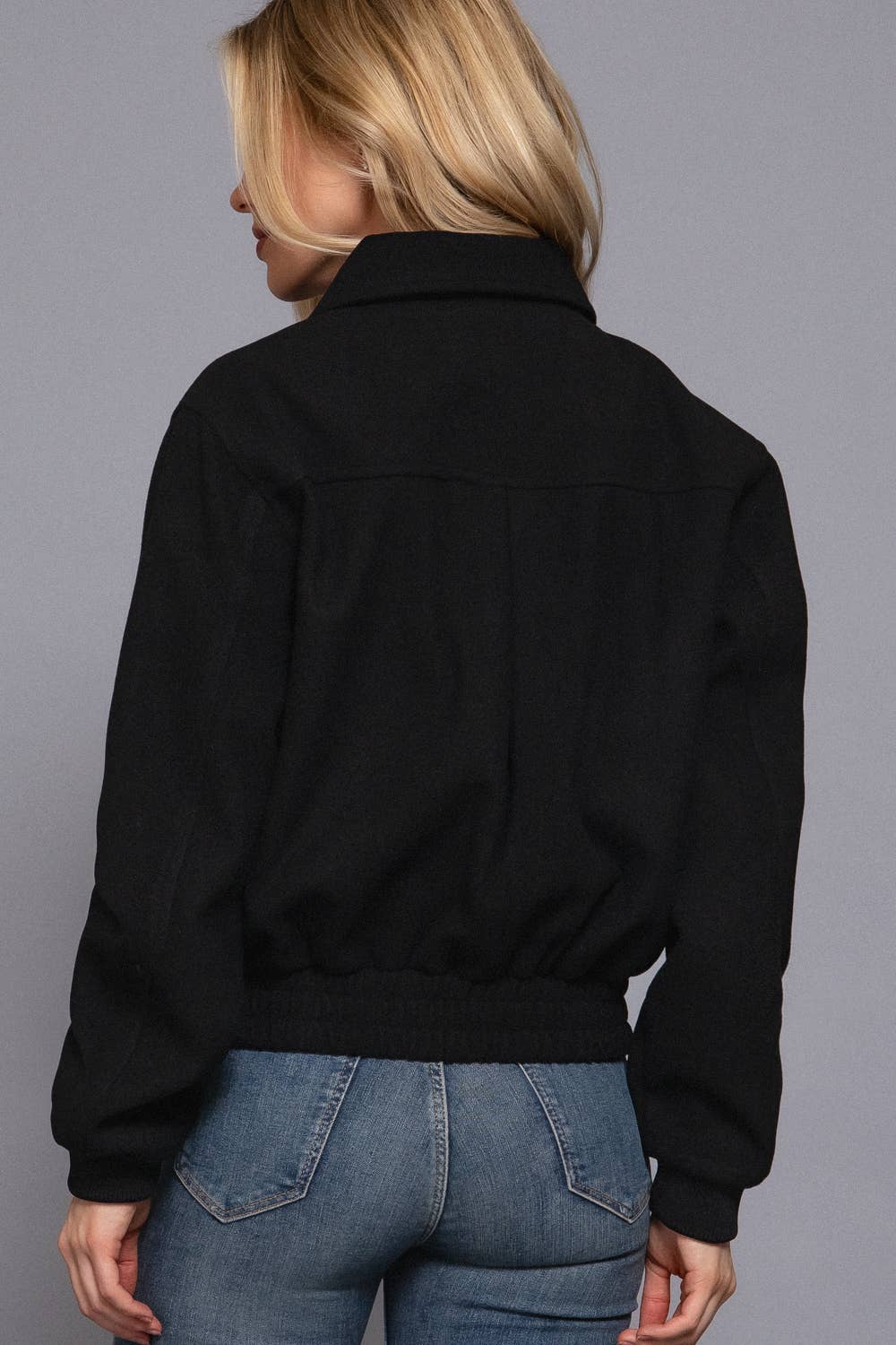 Felt Bomber Jacket