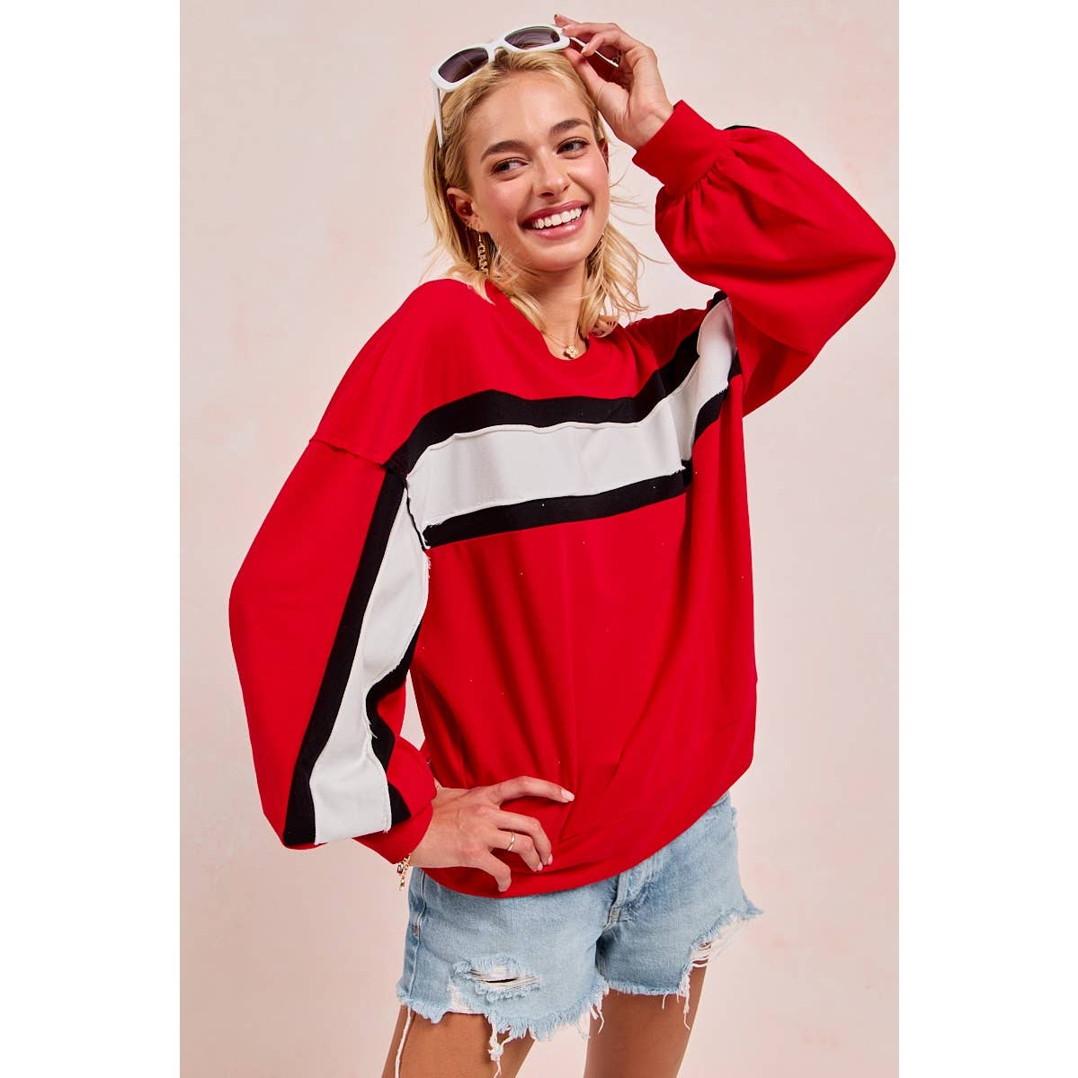 Gameday colorblock top