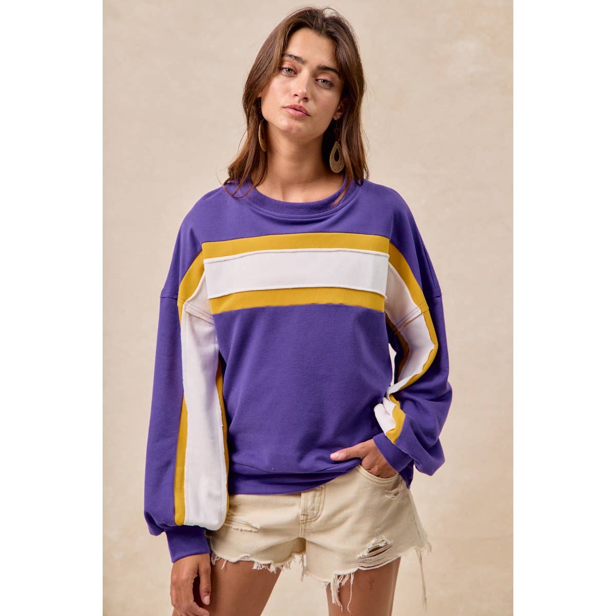 Gameday colorblock top