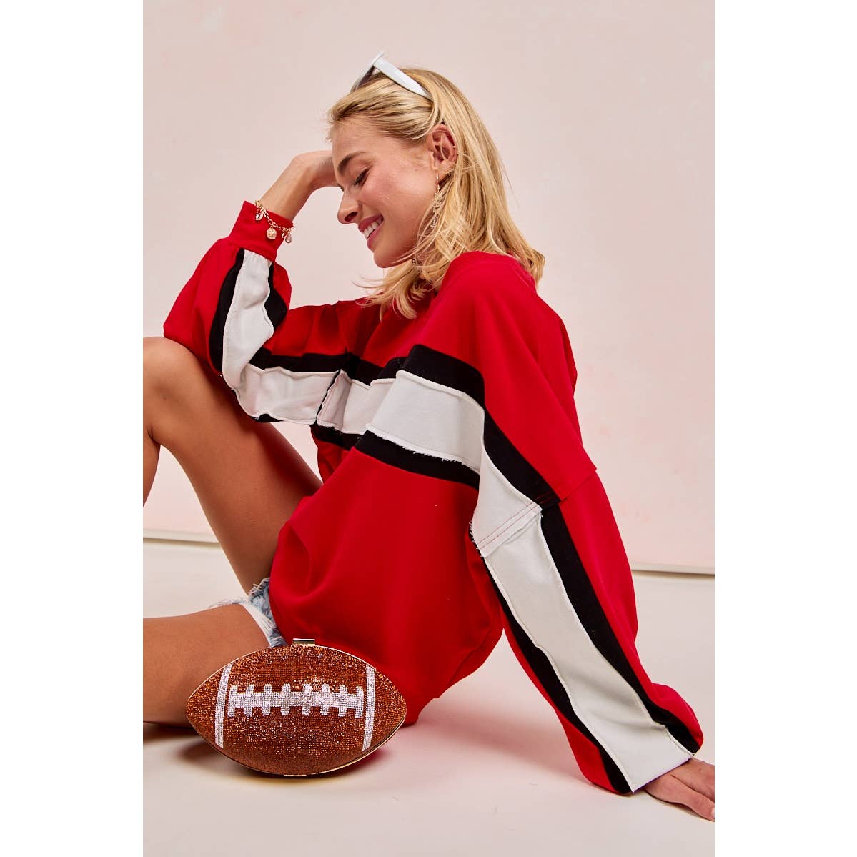 Gameday colorblock top