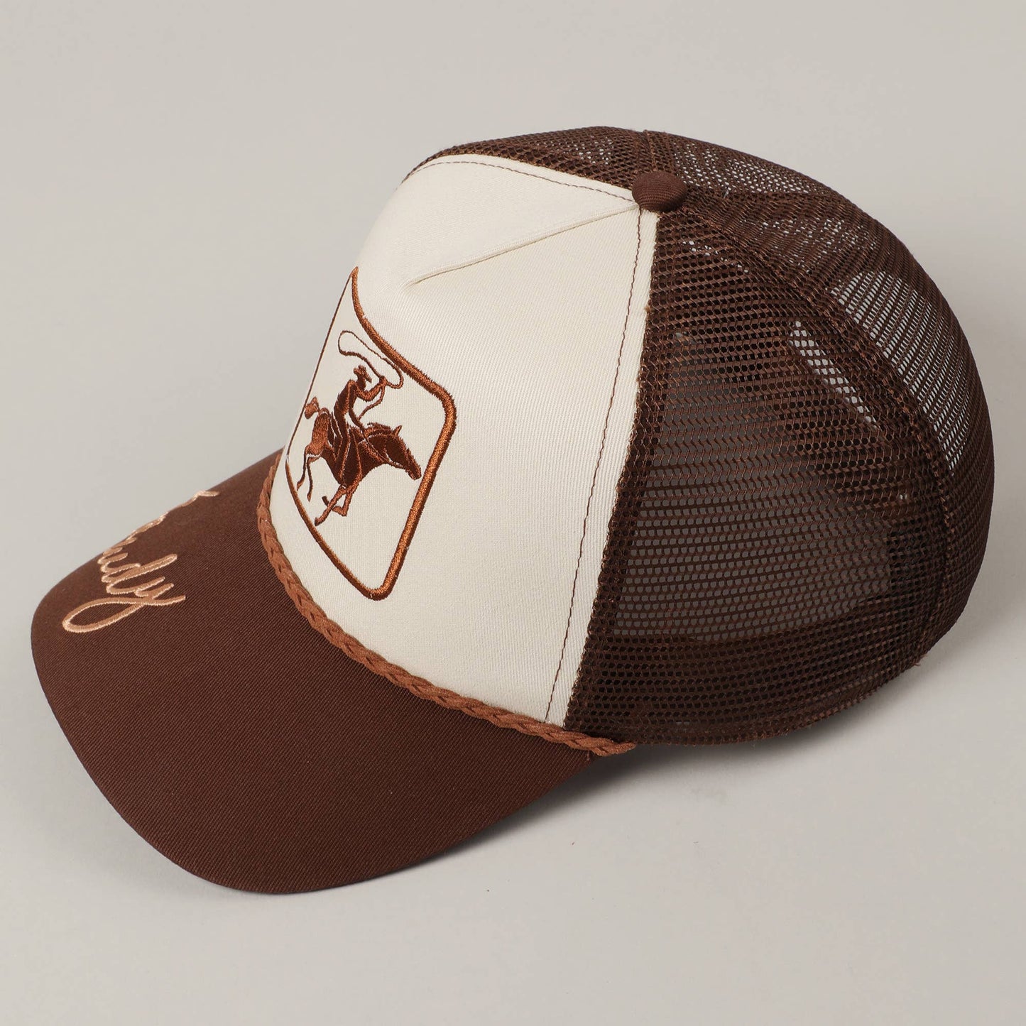 Howdy Brown Mesh Back Cap