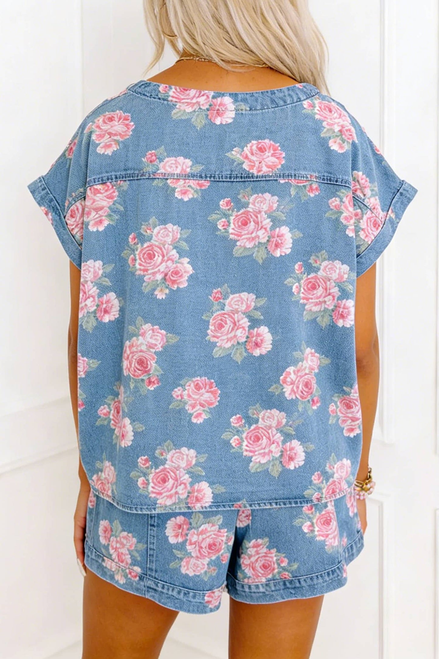 Floral Denim Set
