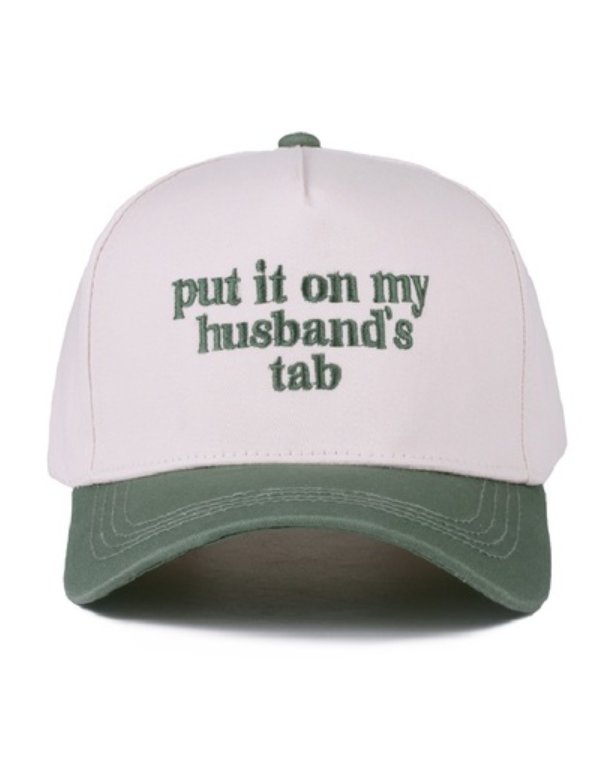 Put it on my husband's tab cap