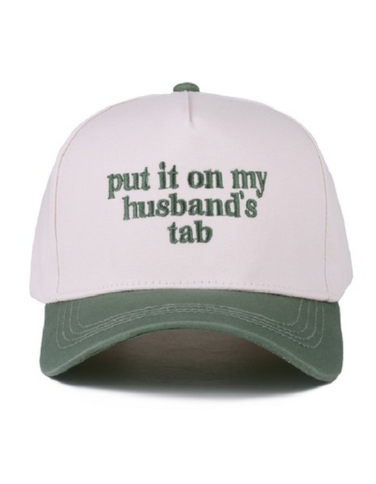Put it on my husband's tab cap