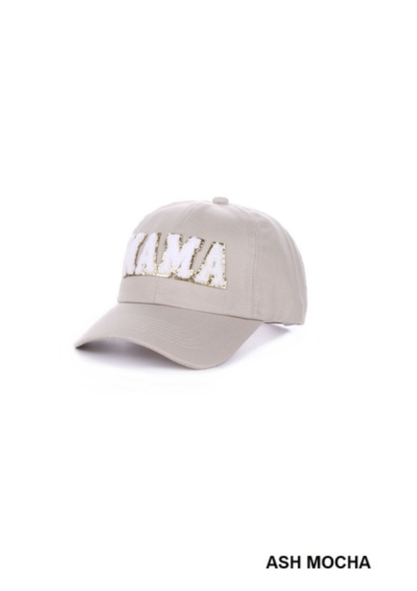 Mama chenille patch baseball cap