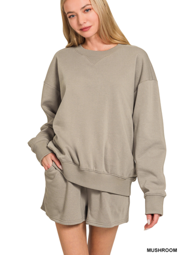 Zenana Mushroom fleece set