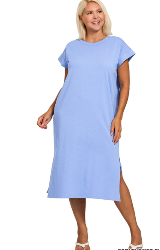 Plus cotton dress