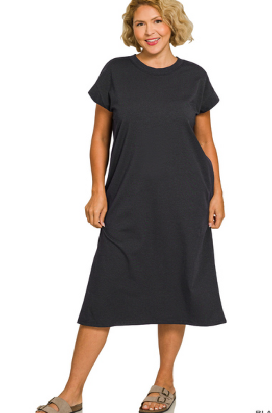 Plus cotton dress