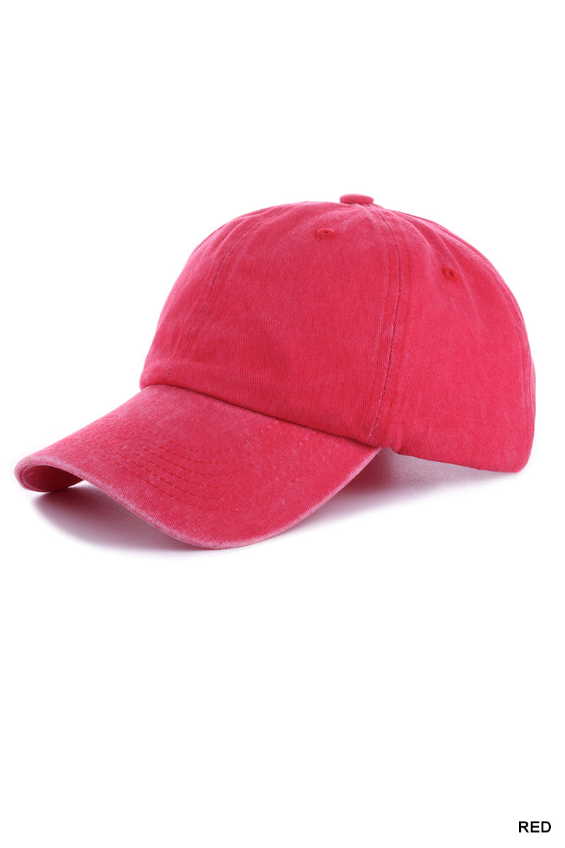 Red Vintage Baseball Cap