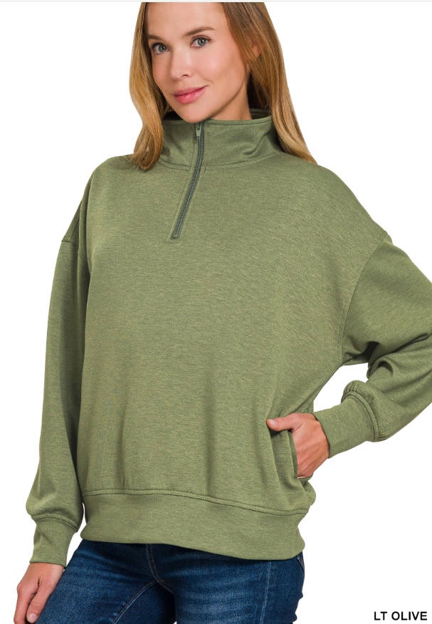 scuba half zip pullover (reg and plus)
