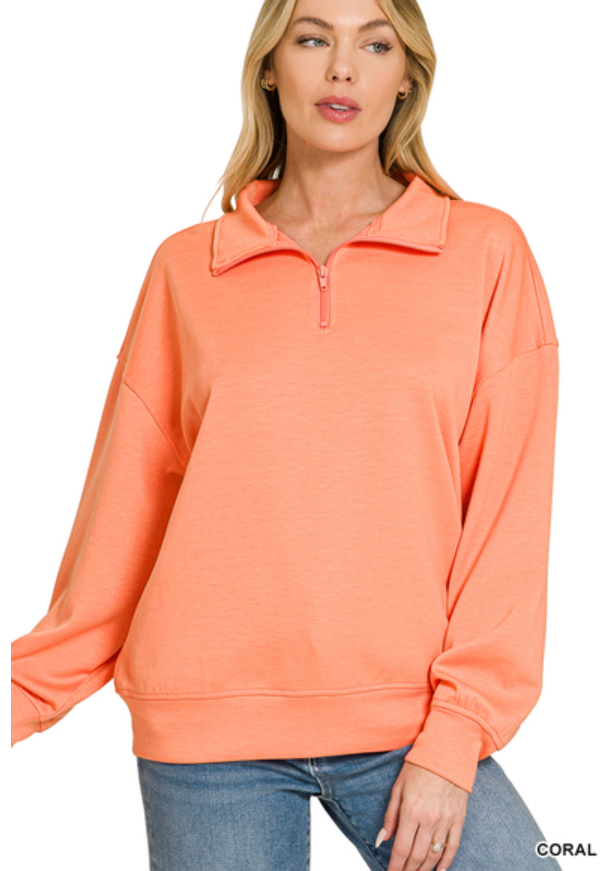 Scuba 1/2 Zip pullover w/pockets