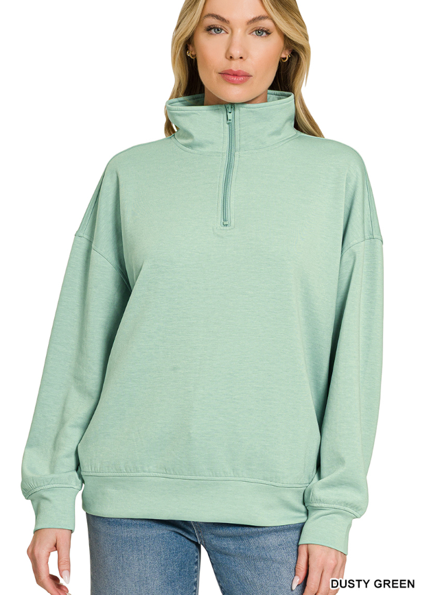 Scuba 1/2 Zip pullover w/pockets