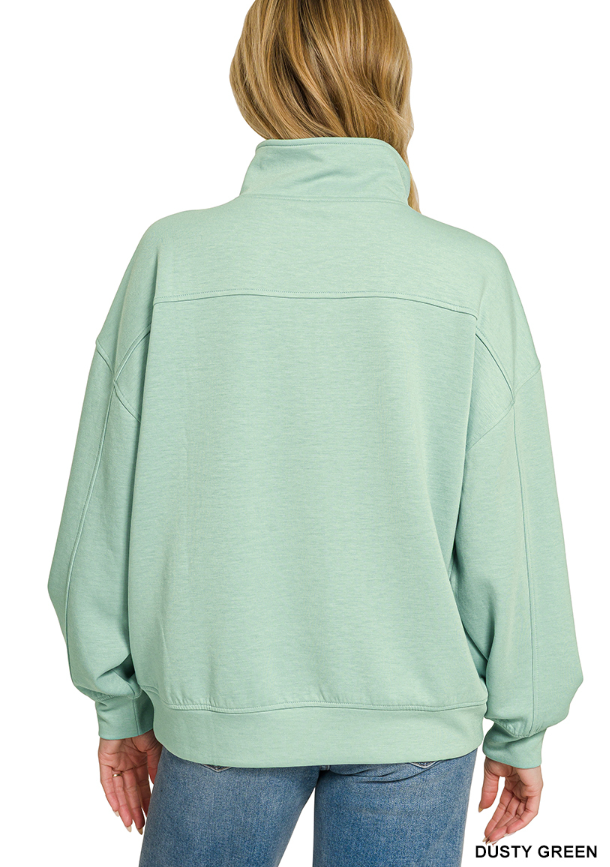 Scuba 1/2 Zip pullover w/pockets