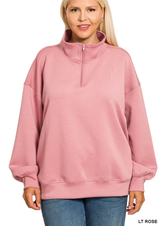 scuba half zip pullover (reg and plus)
