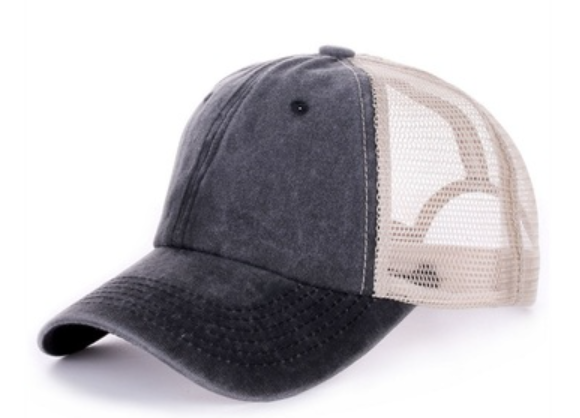 Vintage washed mesh cap hat